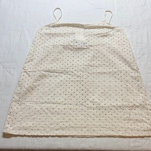 Vitamin A Women’s Size XXL White Eyelet Cotton Spaghetti Strap Swim Cover-Up NWT